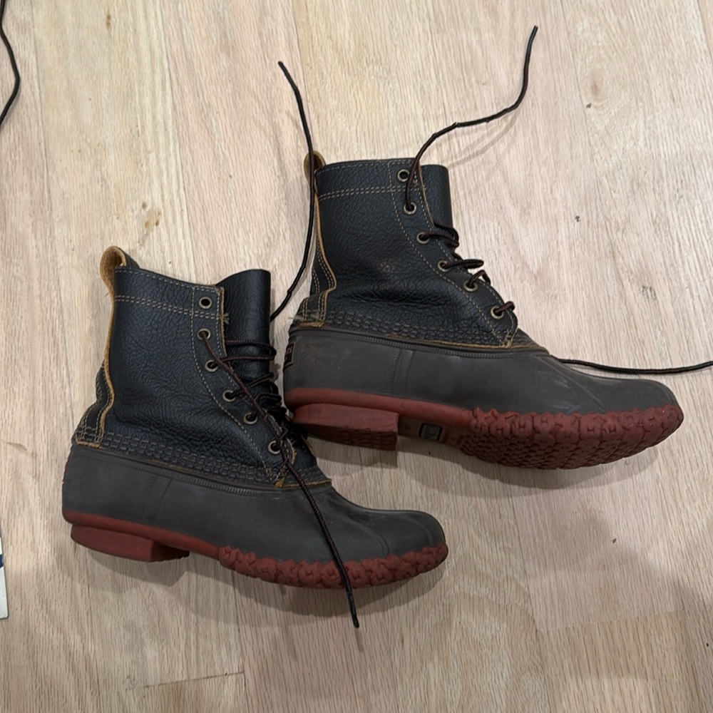 LL BEAN BOOTS - well worn condition